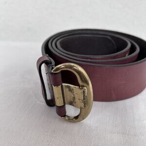 Michael Michael Kors XL Womens leather belt with grommets & buckle detail modern
